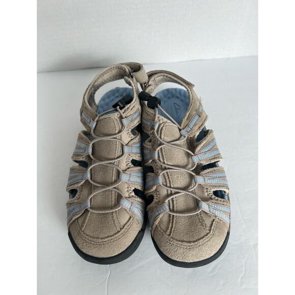 Clarks Collection Tuvia Maddee Fisherman Hiking Outdoor Sport Beige Sandals 6.5 - Picture 4 of 11